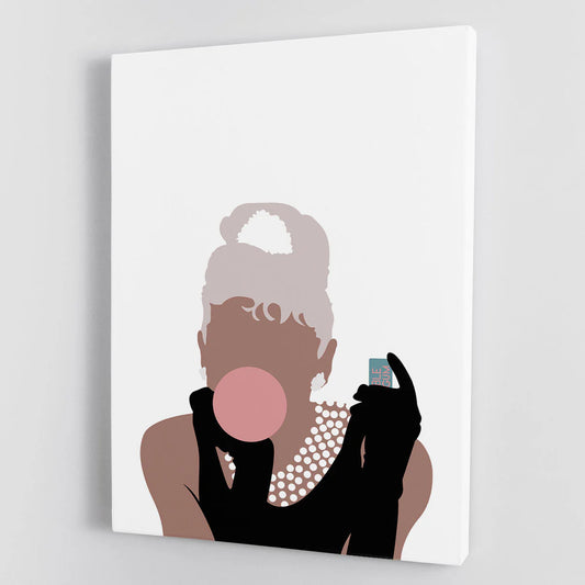Bubblegum Girl Canvas Print or Poster